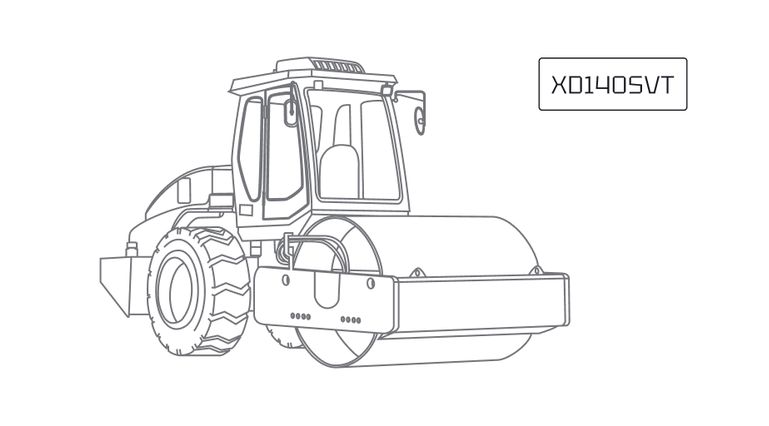 Каток тротуарный двухвальцовый XCMG XD140SVT