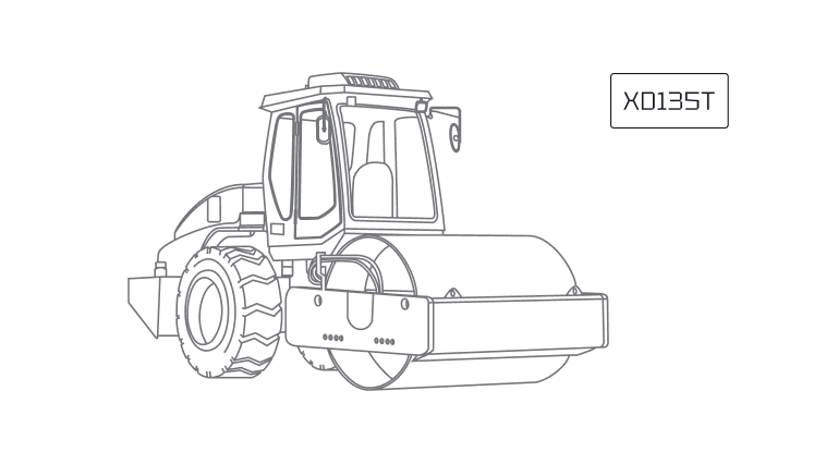 XCMG-XS265JS Асфальтовый тандемный каток XD135T